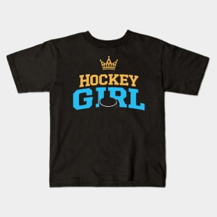 hockey girl Kids T-Shirt